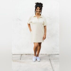 NWT Smash + Tess court cream beige polo mini dress size extra small